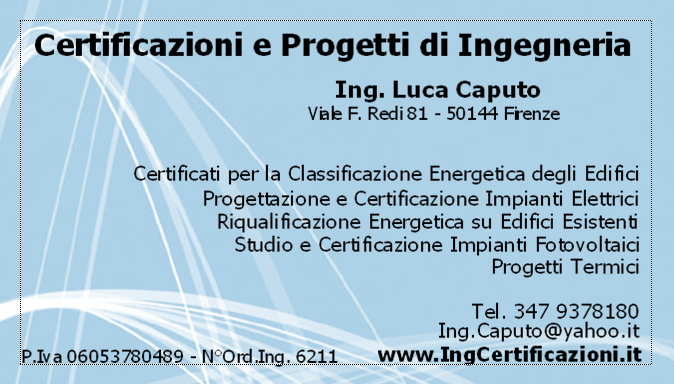 Certificazioni E Progetti Di Ingegneria Ing Luca Caputo